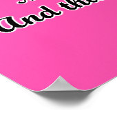 I Will Praise You - Psalm 139:14 Pink Silhouette ポスター (角)