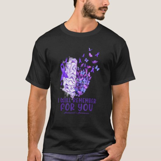I Will Remember For You Alzheimer's Awareness Brai Tシャツ (正面)