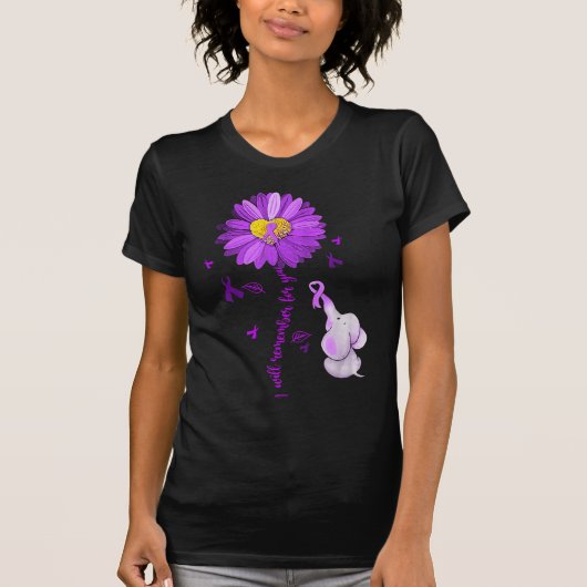 I Will Remember For You Elephant Alzheimer's Aware Tシャツ (正面)