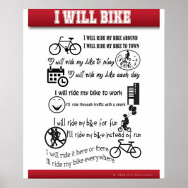 I Will Ride My Bike Poster ポスター
