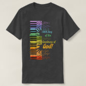 I Will Sing of the Goodness of God  Tシャツ (デザイン正面)
