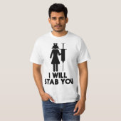 I Will Stab You Funny Graduating Nurse Gift  Tシャツ (正面フル)