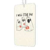 I Will Stab You Ghost Nurse Funny RN Halloween Gho カーエアーフレッシュナー (左)