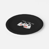 I Will Stab You Ghost Nurse Funny RN Halloween Gho ペーパープレート (アングル)