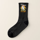 I will stab you nurse ghost boo crew DNP Halloween ソックス (左外側)