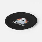 I will stab you t shirt, Ghost Nurse Halloween Vin ペーパープレート (アングル)