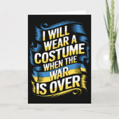 I Will Wear A Costume When The War Is Over  カード (正面)