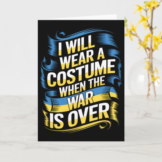 I Will Wear A Costume When The War Is Over  カード (黄色い花)