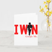 I Win Google Me Motivational Confidence Shirt  カード (黄色い花)