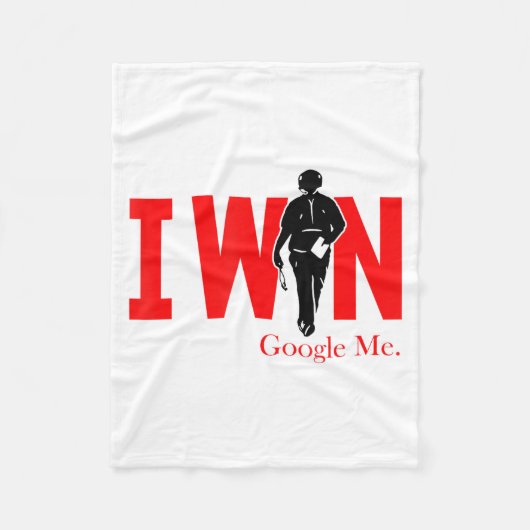 I Win Google Me Motivational Confidence Shirt  フリースブランケット (正面)