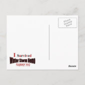 I Winter 生き延び Storm NEMOポストカード ポストカード (裏面)