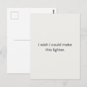I Wish I Could Make It Lighter – Gentle Support  ポストカード (正面/裏面)