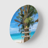 I Wish I Could Stay Here Forever Wall Clock ラウンド壁時計 (傾斜)