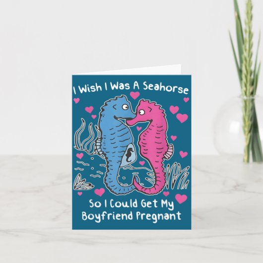 I Wish I Was A Seahorse So I Could Get My Boyfrien カード (正面)