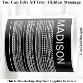 I Wish I Was Knitting & Name Hidden Message 092W コーヒーマグカップ