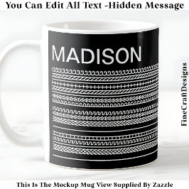 I Wish I Was Painting & Name Hidden Message 091W コーヒーマグカップ