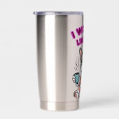 I Woke Up Like This French Bulldog Coffee Grumpy 保温保冷タンブラー (右面)