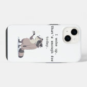 I Woke Up – That’s Enough for Today | Phone Case iPhoneケース (裏面横)