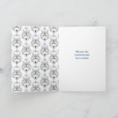 I Wolf You - 白背景のバレンタインデーカード シーズンカード (内部)