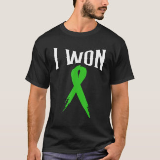 I Won Brain Injury Warrior Awareness Green Ribbon  Tシャツ