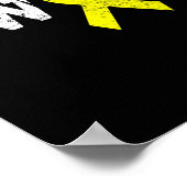 I Won Gold Ribbon Kid Support Childhood Cancer Awa ポスター (角)