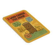 I Wood Choose You Again - Funny 5th Anniversary Pu マグネット (右側)