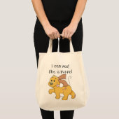 I Woofは子犬のTシャツおよびギフトを好みます トートバッグ (正面(商品))