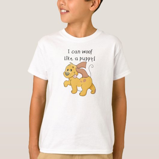 I Woofは子犬のTシャツおよびギフトを好みます Tシャツ (正面)