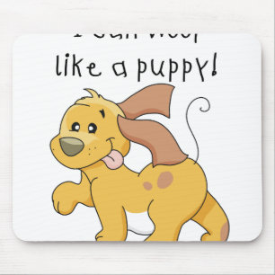 I Woofは子犬を好みます マウスパッド