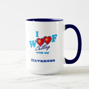 I Woof Havanese マグカップ