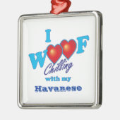 I Woof Havanese メタルオーナメント (左)