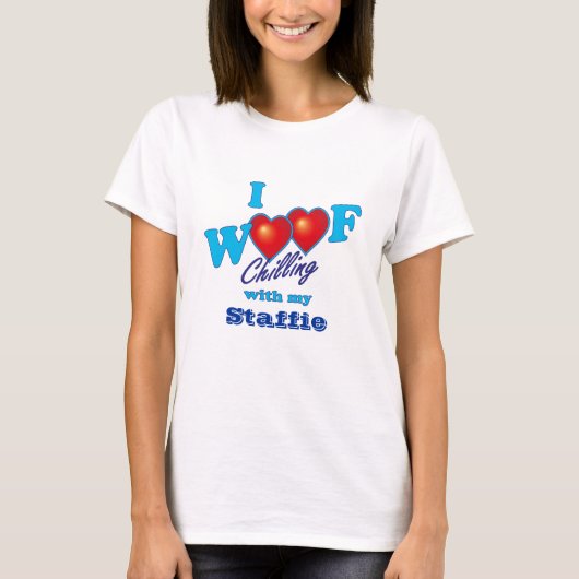 I Woof Staffies Tシャツ (正面)