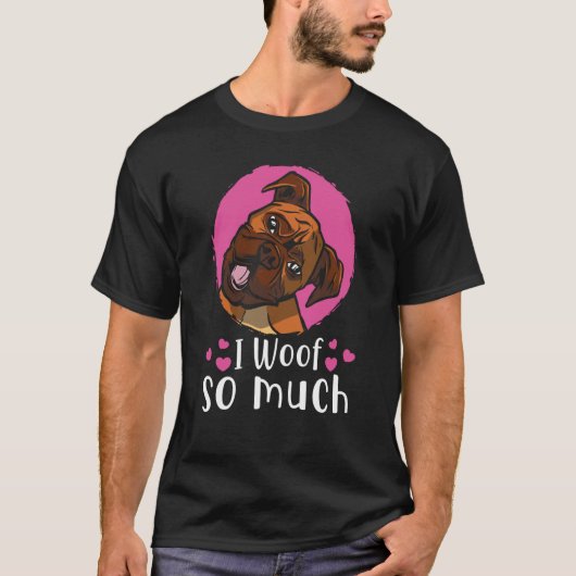 I woof you so much tシャツ (正面)