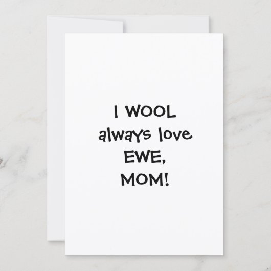 I WOOL Always love EWE MOM Flat シーズンカード (裏面)