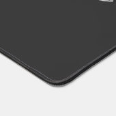 I Work懸命- Personalizable Cat Photo デスクマット (コーナー)