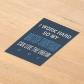 I Work Hard So My British Shorthair アクリル招待状 (レイダウン)