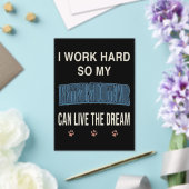 I Work Hard So My British Shorthair Can Live Dream アクリル招待状 (インサイチュ (ウェディング))