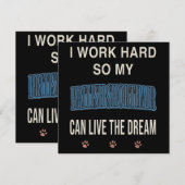 I Work Hard So My British Shorthair Can Live Dream 招待状 (正面/裏面)