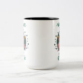 I Work Hard So My Cat Better Life Cute ツートーンマグカップ (中央)