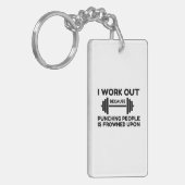 I Work Out キーホルダー (正面左)