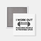 I Work Out マグネット (正面/裏面)