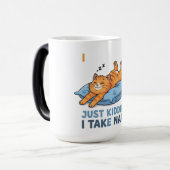 I Work Out… Just Kidding, I Take Naps モーフィングマグカップ (正面左)