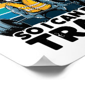 I Work Out So I Can Eat Garbage Funny Racoon Worko ポスター (角)