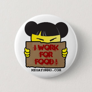 I WORKFORFOOD! ボタン 缶バッジ