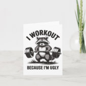 I Workout Because I'm Ugly  カード (正面)