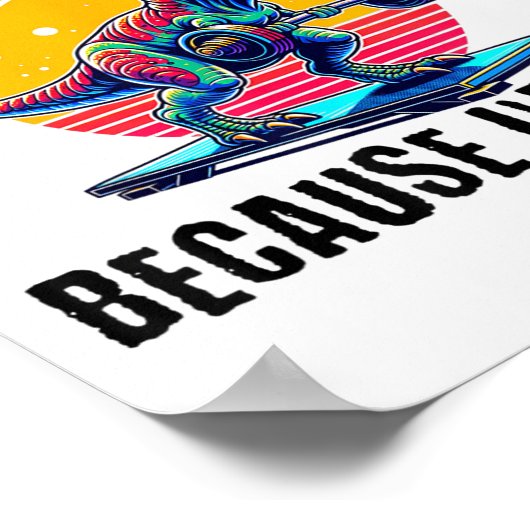 I Workout Because I'm Ugly Motivational ポスター (角)