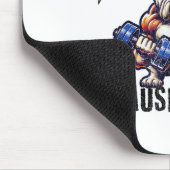 I Workout Because I'm Ugly Motivational マウスパッド (コーナー)