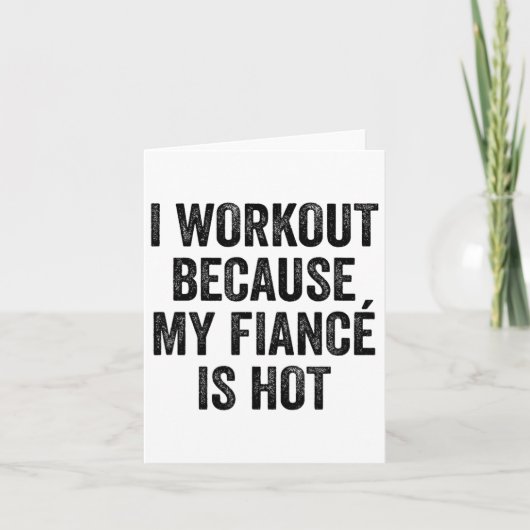 I Workout Because My Fiancé Is Hot Gym Bodybuilder カード (正面)