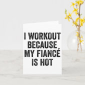 I Workout Because My Fiancé Is Hot Gym Bodybuilder カード (黄色い花)