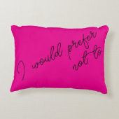 I Would Prefer Not To アクセントクッション (裏面)